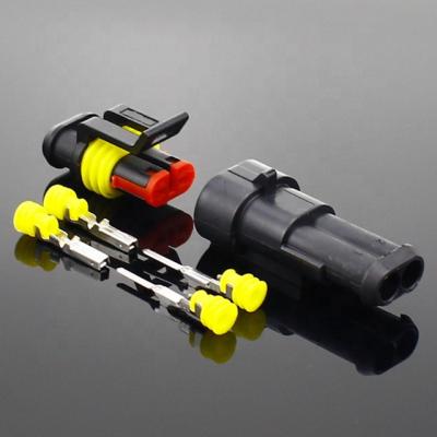 China PVC Waterproof 2 Pin Way Seal Quad Bike 12A IP68 Electric Automotive Truck Car Truck Wire Connector Plug Terminals for sale