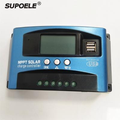 China MPPT System Controller PWM 40A Solar Power Regulator 12V 24V Dual USB LCD Display Solar Auto Charge Discharger for sale