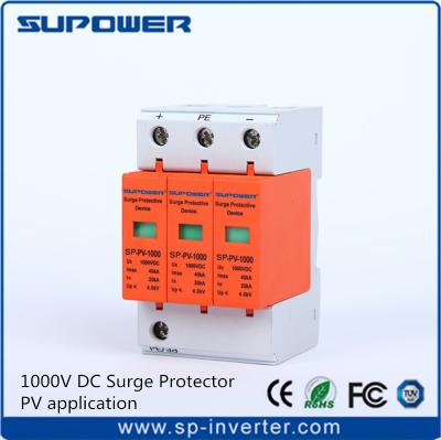 China PBT/Nylon/VDR DC 1000V 3P Surge Protection Device Surge Arrester For Solar Photovoltaic PV Systems for sale