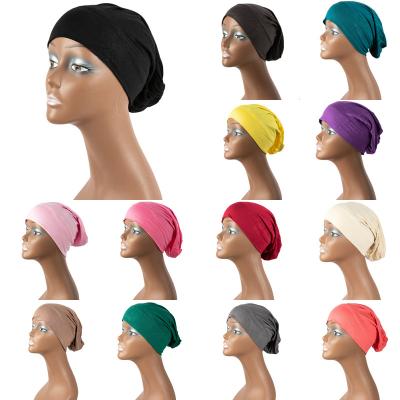 China Ethnic Ladies Cotton Hood Turban Underscarf Modal Inner Women Hijab Under Hat Hijab Hat Cap for sale