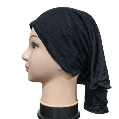 China Wholesale Muslim Inner Turban Women's Muslim Inner Tube Hood Turban Cotton Women's Hijab Underscarf Inner Hat for sale