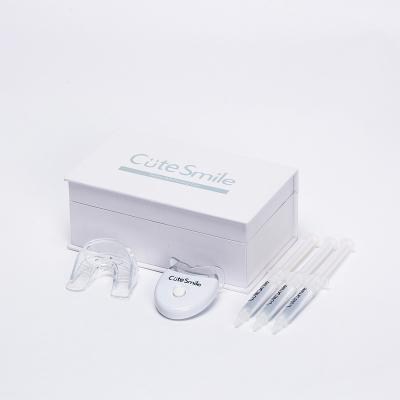 China White Smile Convenient Mini Led Machine Whitening Teeth Professional Kit With 10 Minute Syringe for sale