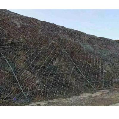 China Flexible Plain Weave Mountain Rockfall Netting Slope Pad SNS Slope Protection Mesh for sale