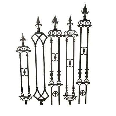 China Modern Wrought Designs Different Factory Good Quality Wrought Iron Decorative Fence Types Fences for sale