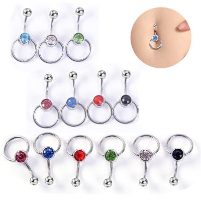 China New Punk Surgical Steel Navel Piercing Sexy Belly Puncture Ombligo Navel Rings Navel Belly Button Rings Earrings Body Jewelry for sale