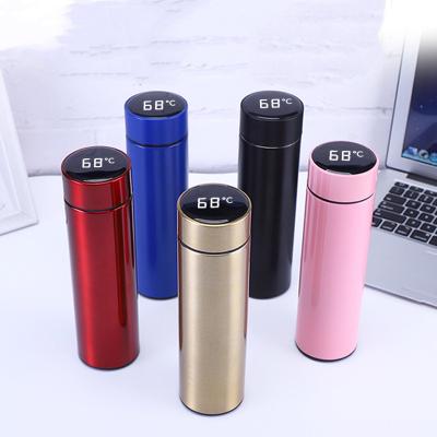 China Hot Selling Double Wall Stainless Steel Water Bottle Stored Intelligent Temperature Display Water Bottle For Sale for sale