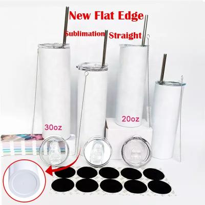 China New Style Viable 20oz Flat Edge Sublimation Straight Lean Rocker for sale