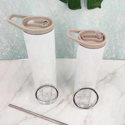 China Stocked New Arrival 30oz Sublimation Tumbler Screw On Straight Wall 304 Double Lid Vacuum Duo Stainless Steel Tumbler for sale