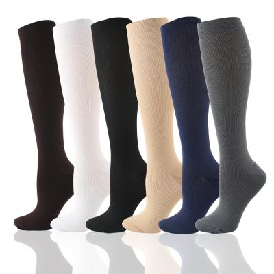 China Men's Long Breathable Warm Copper Knee High Compression Sports Stockings Sports Soccer Socks for sale