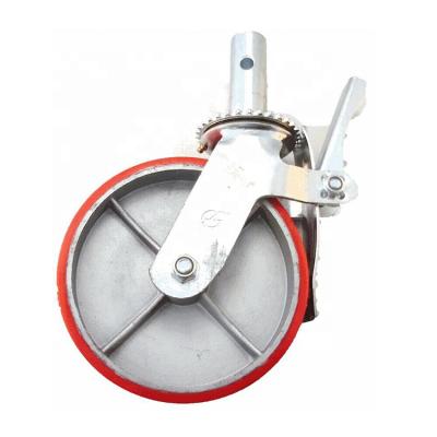 China Heavy duty load capacity scaffolding caster wheel construction scafflod caster wheels for scaffolding for sale