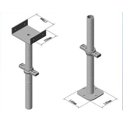 China China Industrial Manufacturer Galvanized Adjustable Cavity / Solid Steel Floor Jack Base Cleaning for sale