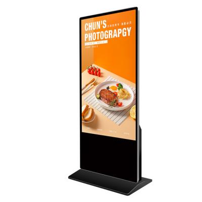 China Smart Split Screen 65 Inch Indoor Digital Signage Advertising Kiosk Infrared Touch Screen Digital Information Display LCD Kiosks for sale