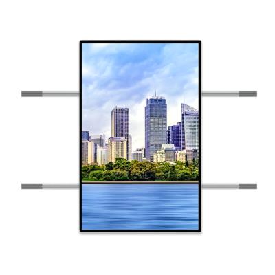 China HD Indoor Electric Interactive Interactive Screen Cross Multifunctional and Convenient Display Rail Rail Interactive Slide Screen for sale