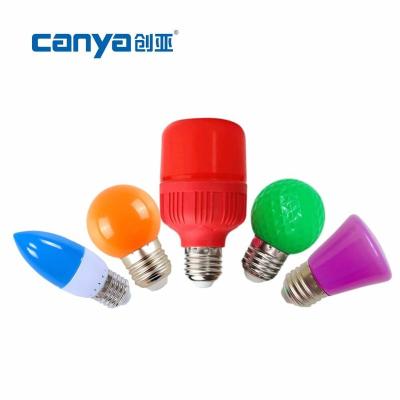 China Warehouse/LANDSCAPE/Office/Theme/Hotel/ROAD/Residential Park Red Pink Blue Green Purple T50 T60 T80 Orange Yellow White Color Bulb Led Bulb Light Led Bulb Color for sale