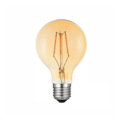 China G80 Residential Type Dimmable Led Soft Filament Light Bulb For Decorative Commercial Lighting for sale