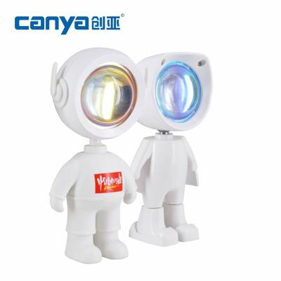 China Modern Usb Projection Lamp Robot Sunset Lamp Filling Birthday Round Rainbow Halo Sunset Lights Sunset Projection Lamp for sale