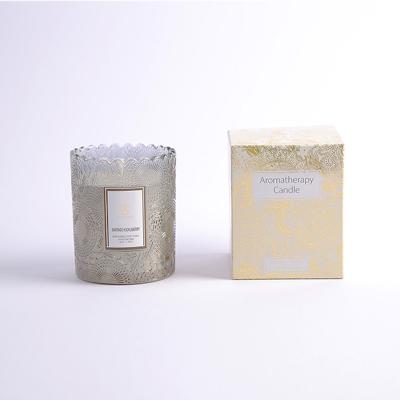 China Birthdays DRAKE Custom Relaxing Luxury Candle Personalized Private Label Glass Jar Soy Wax Scented Candles for sale