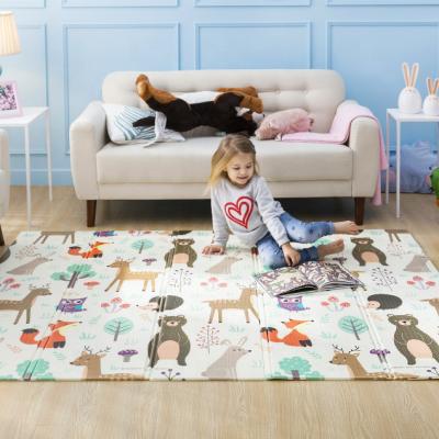 China Non-Toxic Foldable Play Mat, Reversible Kids Rug, Kids Play Mat for sale