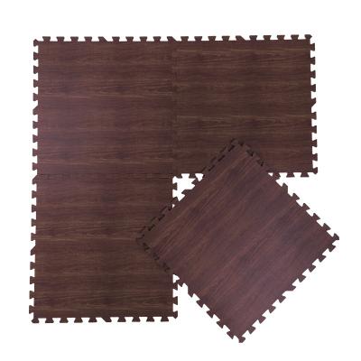 China Meitoku 60cm Waterproof Houseuse Foam Flooring Tiles, Wood Grain Foam Flooring Mat, Interlocking Flooring Mat for sale