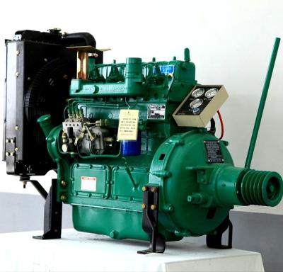 China Water cooled Weifang Ricardo ZH4100P/ZP 40kw 50kw 2000rmp fixed power diesel engine for thresher crushing machinery with belt pulley for sale for sale