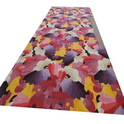 China Washable Large Wall Carpet Bed Room Luxury Hotel Red Carpet Squares for sale