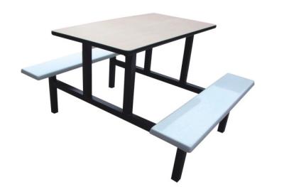 China fiberglass or FRP dining table and square stool for sale