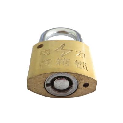 China Containers 35mm Hardened Stainless Steel Brass Shackle Security Padlocks for sale