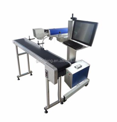 China Laser marking lowest price10W 30W 60W Guangzhou CO2 laser marking/engraving/printing machine for leather/plastic for sale