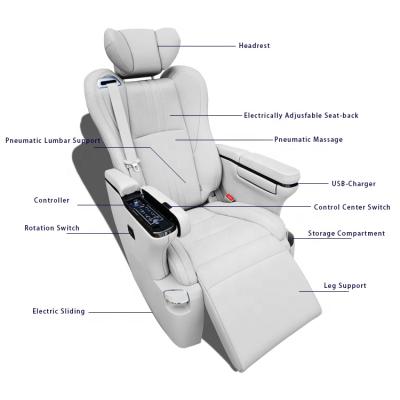 China Luxury Custom Electric Auto Seat For Tuning Mercedes V Vito Multivan Coaster Alphard Vellfire for sale