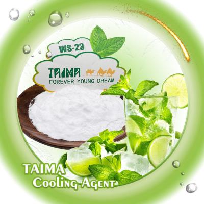 China Mild Menthol Like Odor Propylene Glycol Vegetable Oils Solubility WS-23 Cooling Agent for sale