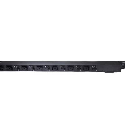 China Data Cente 19 Inch Industrial Rack Mount Socket PDU Single Phase c19 240v Switched With Separate Off/On Eleel PDU 3p 63a Circuit Breaker for sale