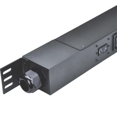 China Universal Type 6 Way PDU Socket Rack Mount High Quality Metal Cover Installation Data Center Security PDU for sale