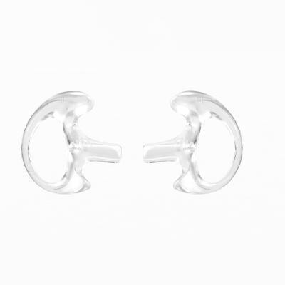 China Transparent In-Ear Silicone Replacement Ear Mold For Two Way Radio Acoustic Tube Earpiece for sale