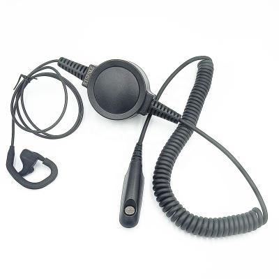 China BC16 Ear Bone Conduction Earbone Earbone Conduction Tactical Headset with Big PTTs and Rugged Reinforced Coil Cable for gp328 for sale