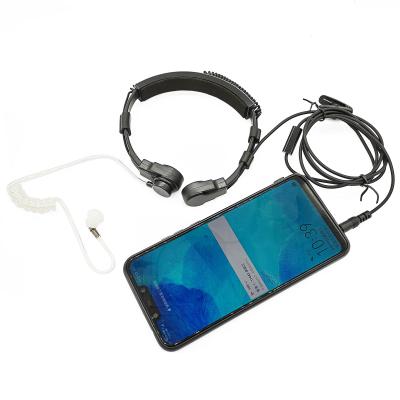 China Tactical Flexible 35mm Acoustic Microphone Throat MIC Bone Conduction Tube Neckband 3.5mm Neckband Microphone Interphone Bone Conduction Throat For iPhone Huawei for sale