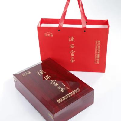 China Gefermenteerde stijl platte buik thee gewichtsverlies thee cadeau doos set op maat Chinese thee in elegante presentatie 500g Te koop