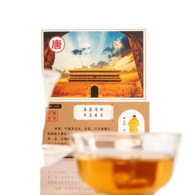 China Custom Flat Tummy Tea Golden Flower Black Tea  with Traditional Craft for sale