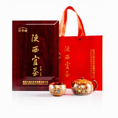 中国 ジンヤング・フテア (Jingyang Futea) の濃い味を味わい シャンシ公式茶 手作り レンガ ルージュ・フラバー茶 試飲不可 濃い茶 販売のため