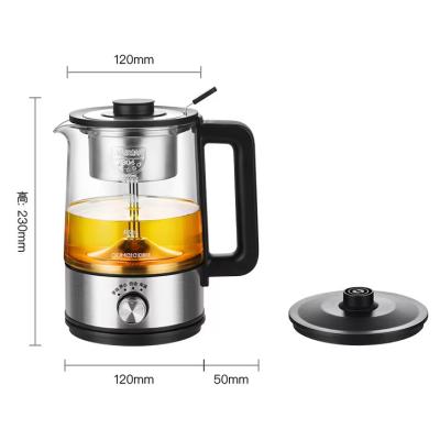 China OUMETE Spray Steam Thermostatic Teapot Glass Kettle OMT-PC1020 The Perfect Combination of Health and Style for sale