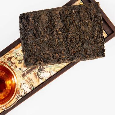 China Xi'an Black Tea Brick 500g Chineses Organic Aged Black Tea com Caixa de Presente Grau 1 Certificado ISO Endereço Xi'an à venda