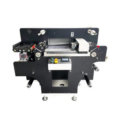 China VICUT Roll Label Die Cutter with Adjustable Machine Foot Pads and Mobile Wheels 220V Voltage Max. Cutting Width 320mm for sale