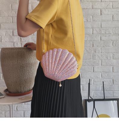 China Wholesale Party Evening Purse Stain Seashell Clutch Purse Bag Rhinestone Dinner Woman Party Bag New for sale