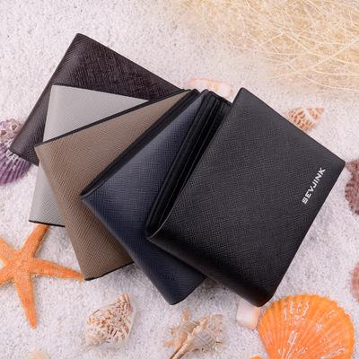 China Custom Wholesale Waterproof Men's Retro Robo Men's Card Wallet Card Purse Young Men Pinch Zero Wallet for sale