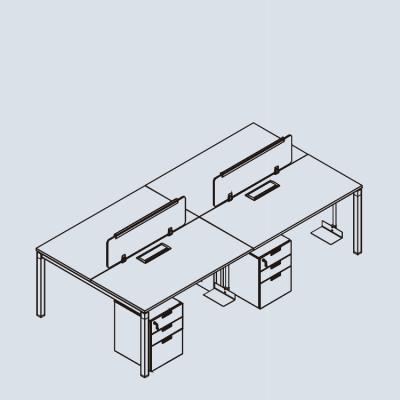 China Modern Economical Steel Office Furniture Table Frames for sale