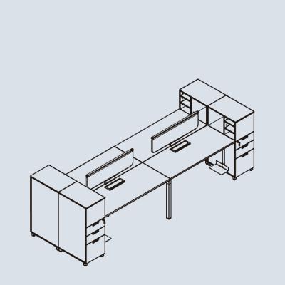 China Modern Sturdy Metal Tall Desk Table Steel Frame For Workstation for sale