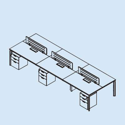 China Modern Metal Iron Desk Table Frame For Workstation for sale