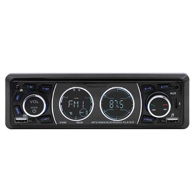 China 1 AUX input. BT 12V FM Card/U Stereo Disc Din Car MP3 Player Autoradio Stereo and USB Charging Wireless Remote for sale