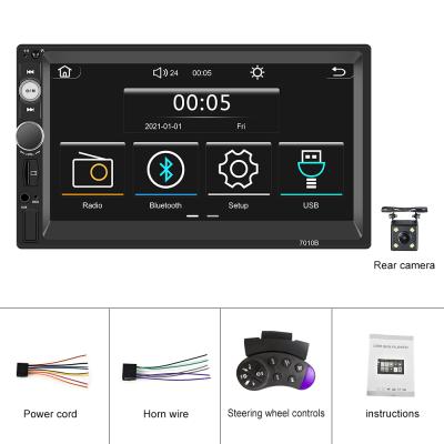 China Universal Car Stereo 2din Mirror Link Touch Screen Autoradio Autoradio BT MP5 Autoradio Autoradio With Rear Camera for sale