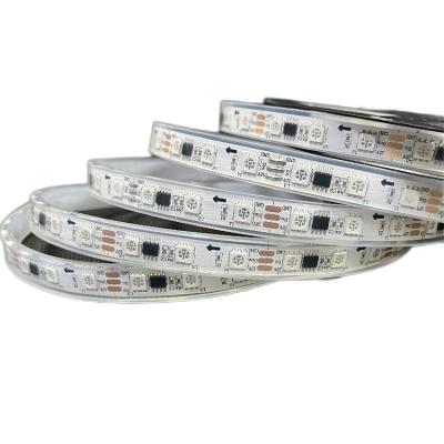 China Desktop Outdoor IP68 Pool Lighting Addressable 12V 24V SMD 5050 Pixel WS2811 Digital RGB LED Strip for sale