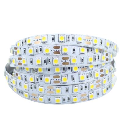 China Desktop 12V 24V Led Strip 5050 Flexible Led Ribbon Lights With Adhesive Tape Led Strip Light for sale